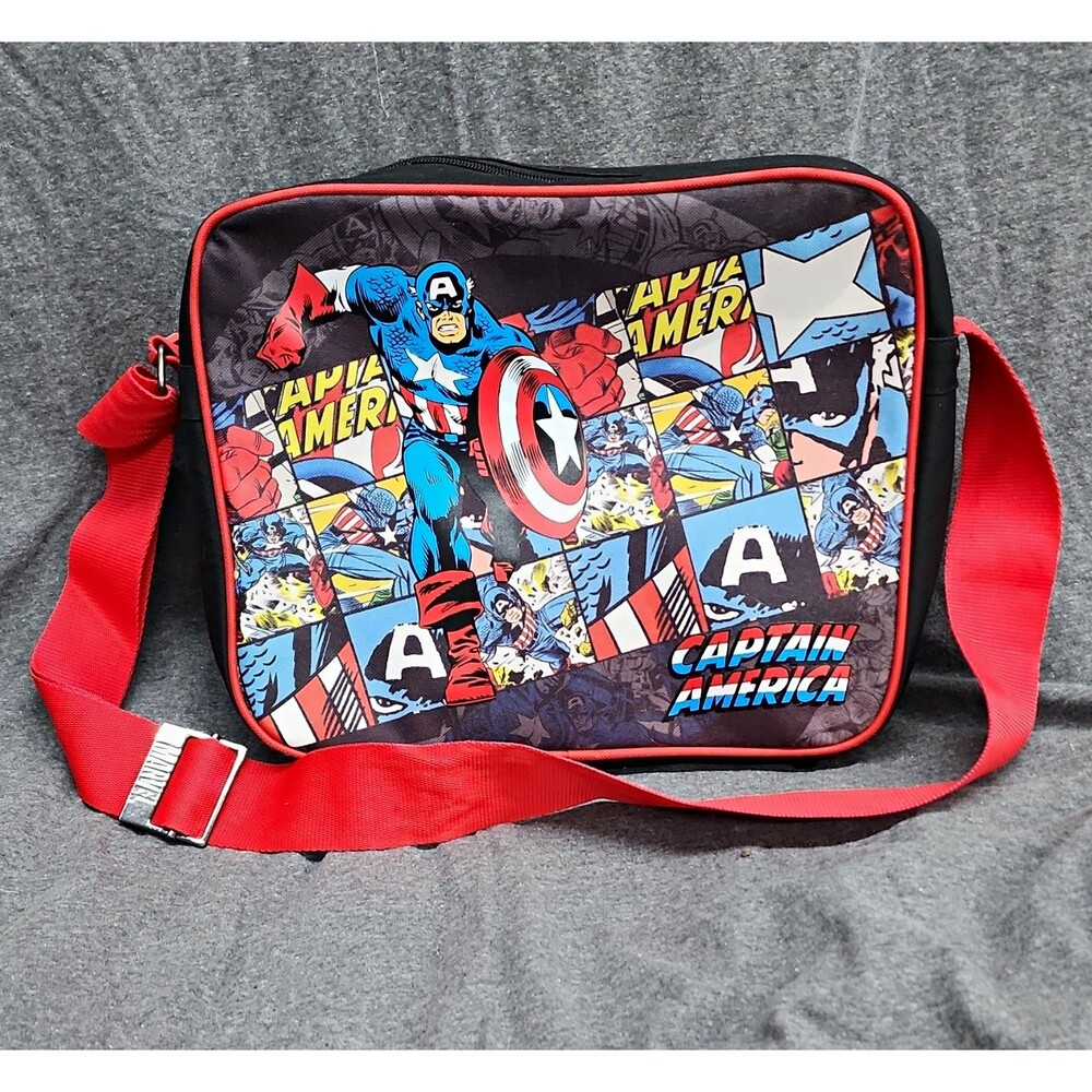 Marvel Captain America Retro Messenger Bag Good Condition